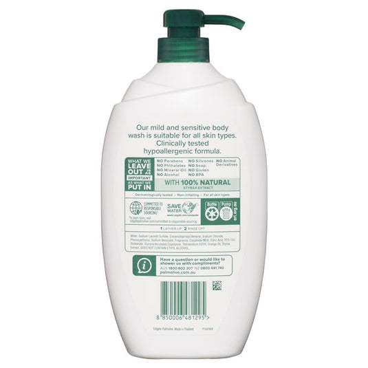 Palmolive Naturals Body Wash Mild & Sensitive 1L