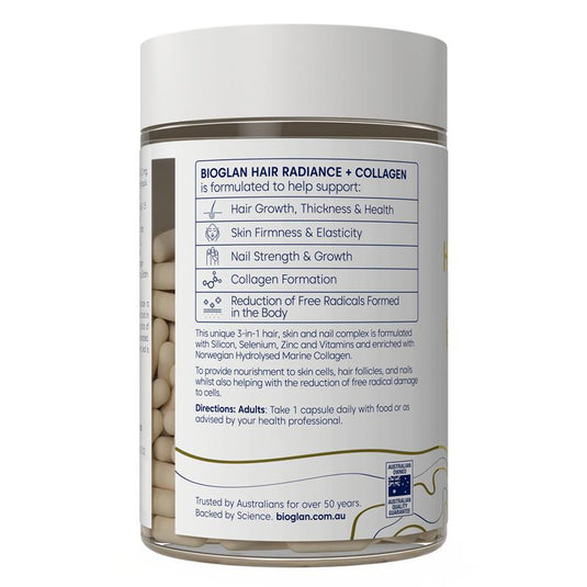 Bioglan Hair Radiance + Collagen 90 Capsules