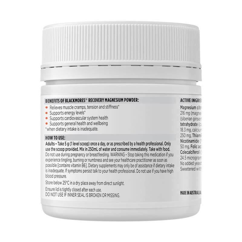 Load image into Gallery viewer, Blackmores Recovery Magnesium Powder 200g
