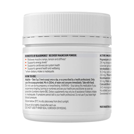 Blackmores Recovery Magnesium Powder 200g