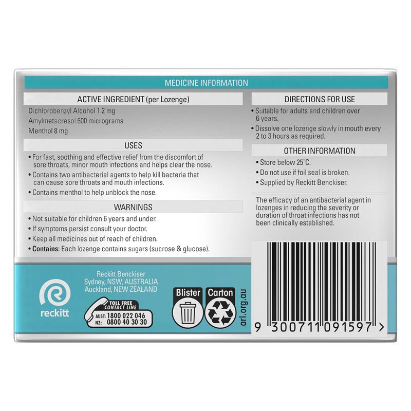 Load image into Gallery viewer, Strepsils Plus Blocked Nose Relief Throat Lozenges Menthol Eucalyptus 36 Pack
