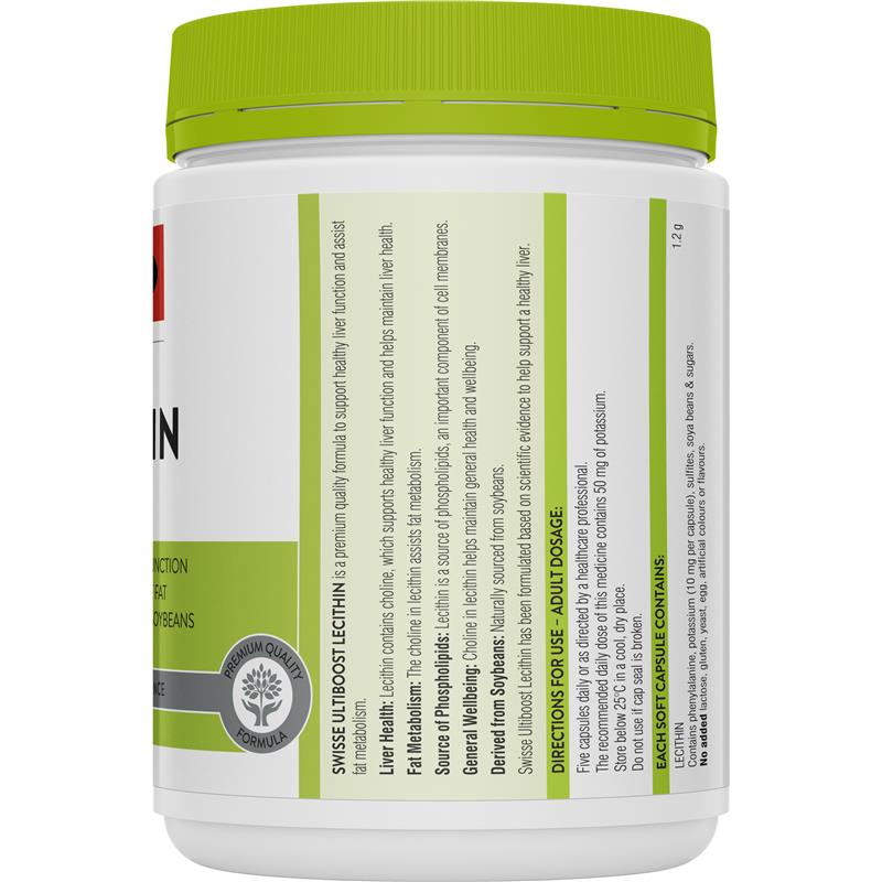 Load image into Gallery viewer, Swisse Ultiboost Lecithin 1200mg 300 Capsules
