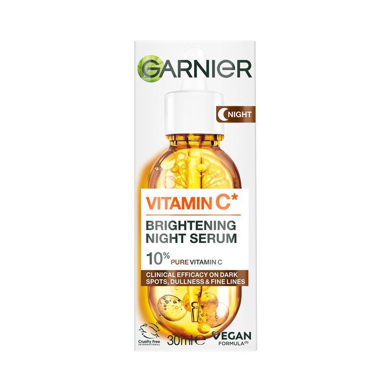 Load image into Gallery viewer, Garnier Skin Active Vitamin C Brightening Night Serum 30ml
