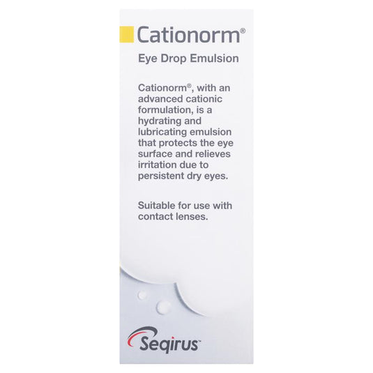 Cationorm Preservative Free Eye Drops 10ml