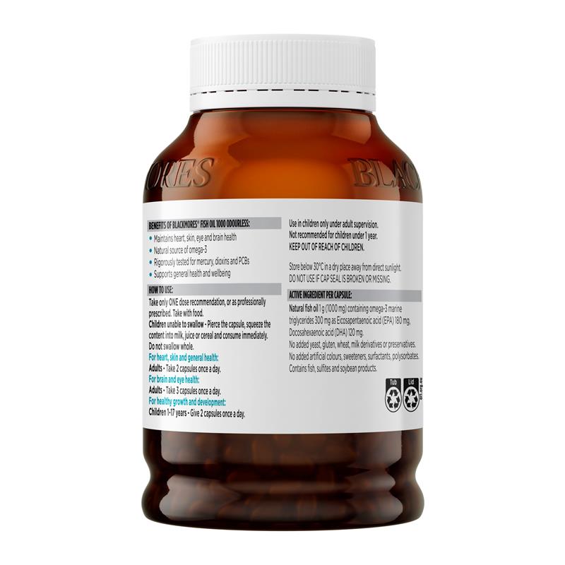 Load image into Gallery viewer, Blackmores Odourless Fish Oil 1000mg 400 Capsules
