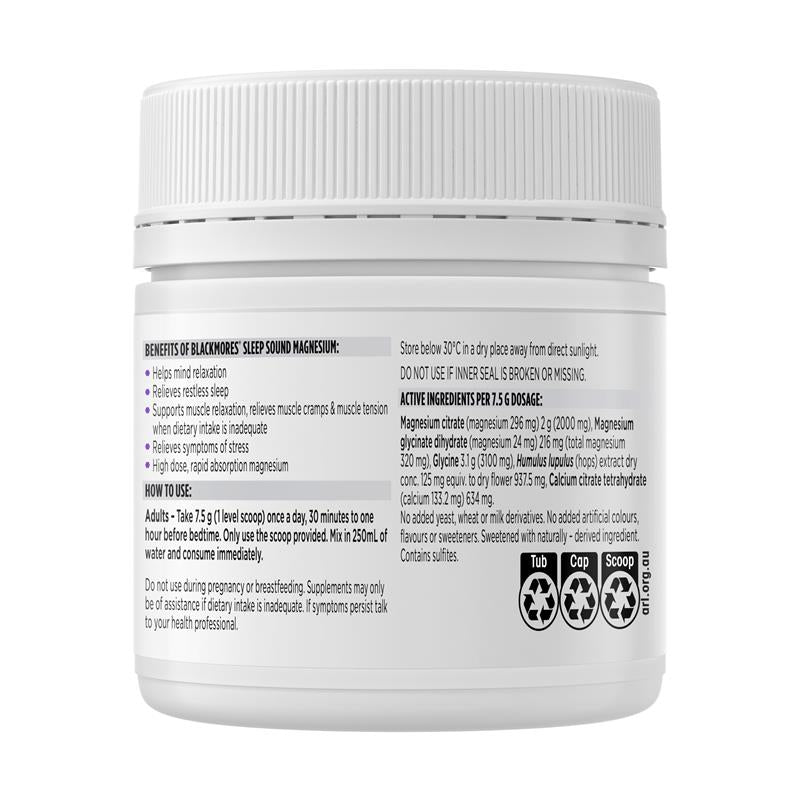 Load image into Gallery viewer, Blackmores Sleep Sound Magnesium Powder 187.5g
