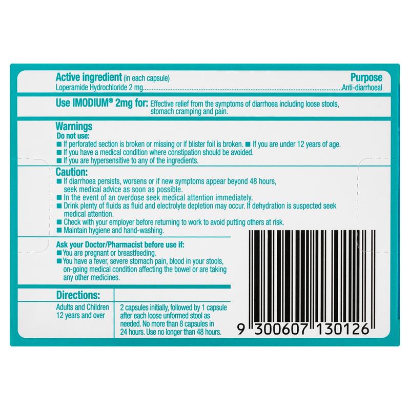 Load image into Gallery viewer, Imodium Diarrhoea Capsules 8 Pack
