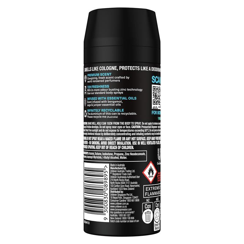 Load image into Gallery viewer, Lynx Fine Fragrance Premium Body Spray Aqua Bergamot 150ml
