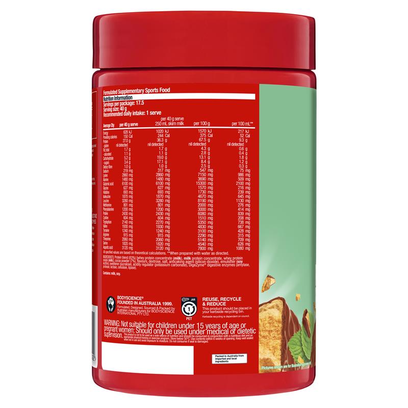 Load image into Gallery viewer, BSc x Violet Crumble Protein Powder Choc Mint 700g
