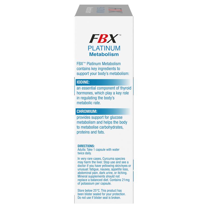 Load image into Gallery viewer, FBX Platinum Metabolism 30 Capsules
