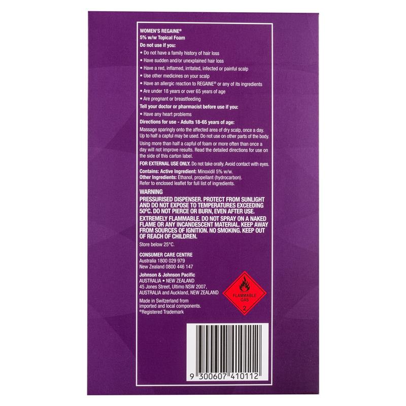 Load image into Gallery viewer, Regaine Womens 5% Minoxidil Foam Hair Loss Treatment 2 x 60g
