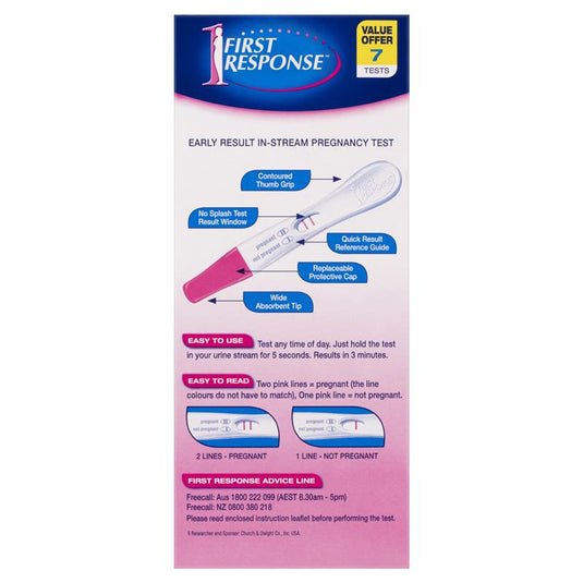 First Response Instream 7 Pregnancy Tests