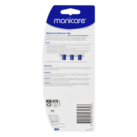 Manicare Nasal Fuzz Remover 3 Pack