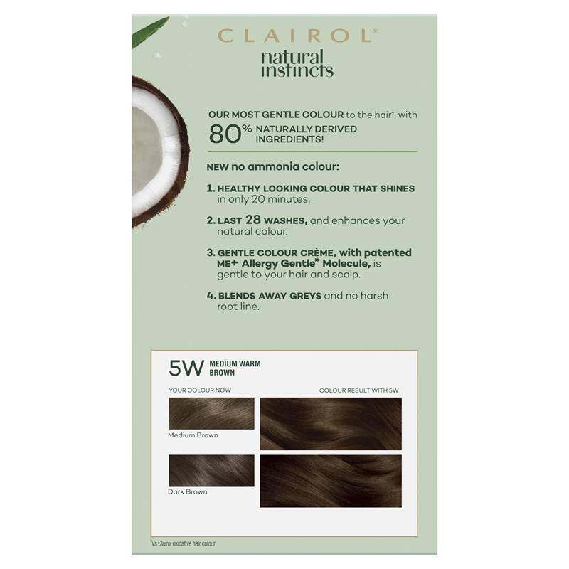 Load image into Gallery viewer, Natural Instincts 5W Medium Warm Brown Semi Permanent Hair Colour
