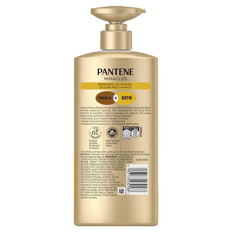 Load image into Gallery viewer, Pantene Miracles Biotin Daily Moisture Renew Shampoo 650ml

