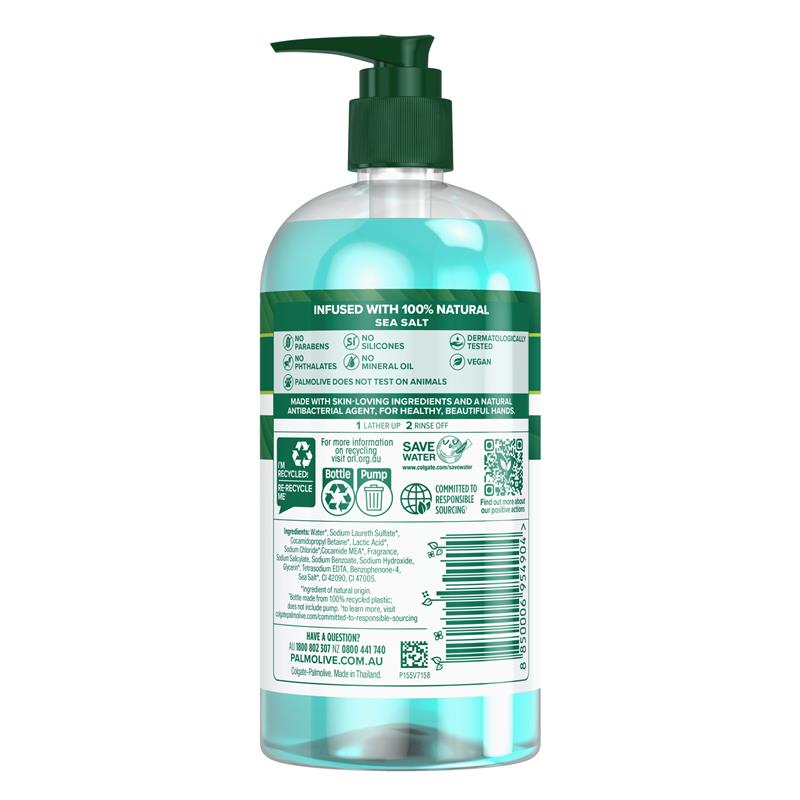 Load image into Gallery viewer, Palmolive Antibacterial Softwash Hand Wash Sea Minerals 500ml

