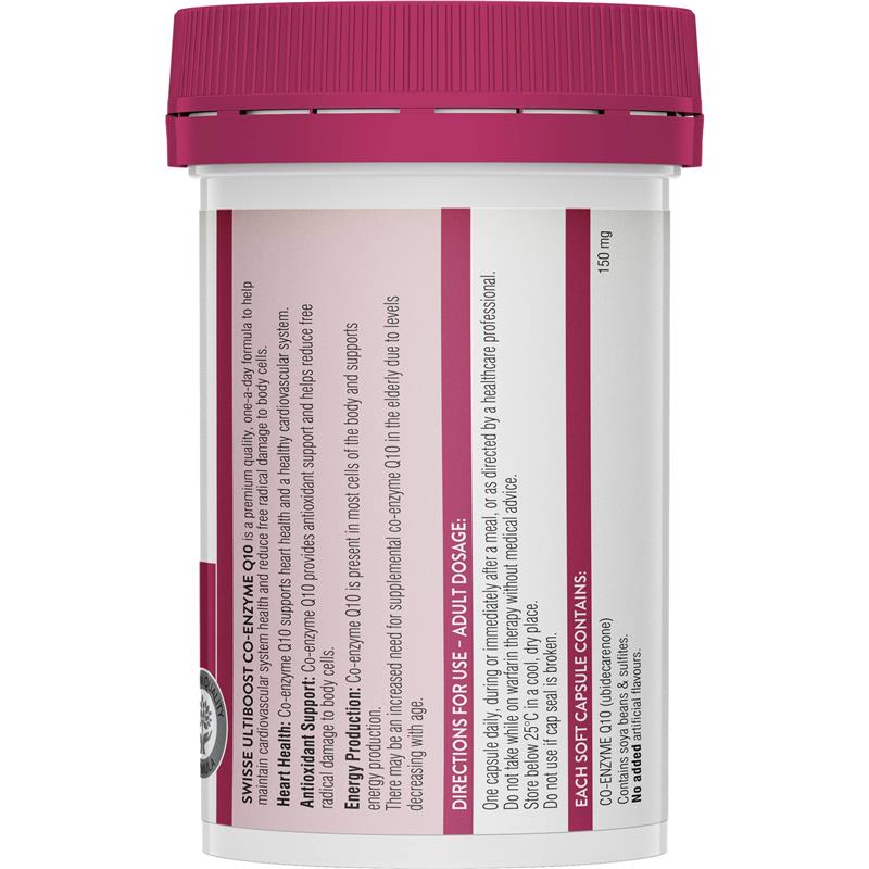 Load image into Gallery viewer, Swisse Ultiboost Co-Enzyme Q10 150mg 50 Capsules
