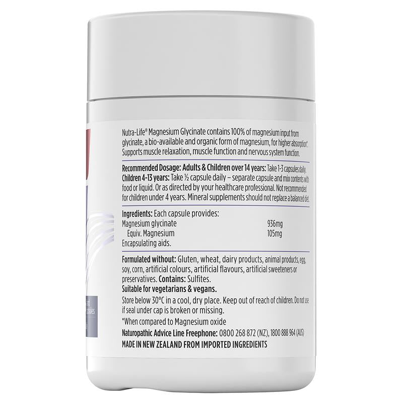 Load image into Gallery viewer, Nutra-Life Magnesium Glycinate 60 Capsules
