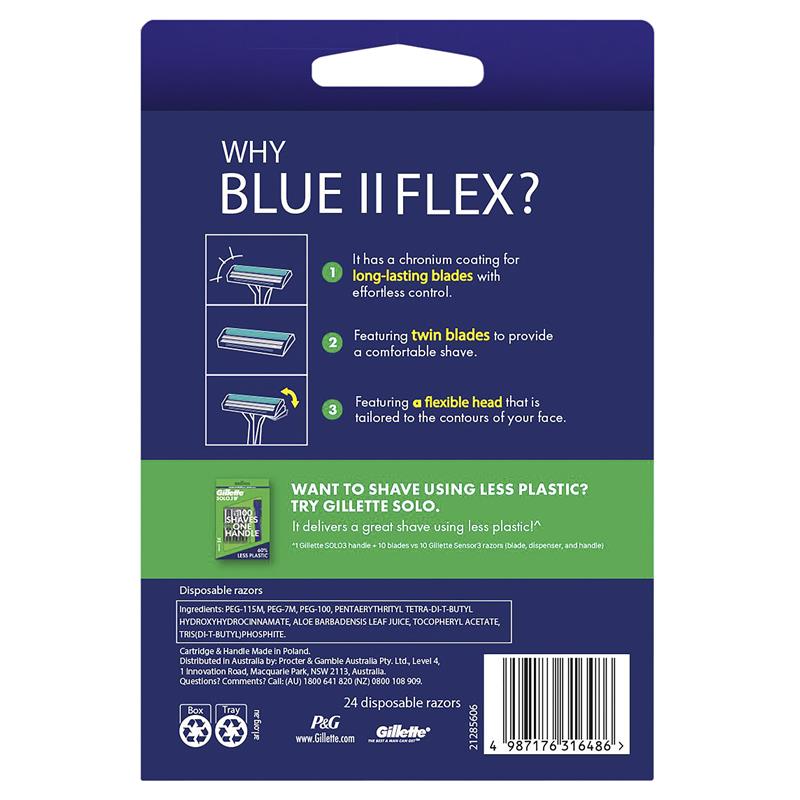 Load image into Gallery viewer, Gillette Blue II Plus Disposables 24pk
