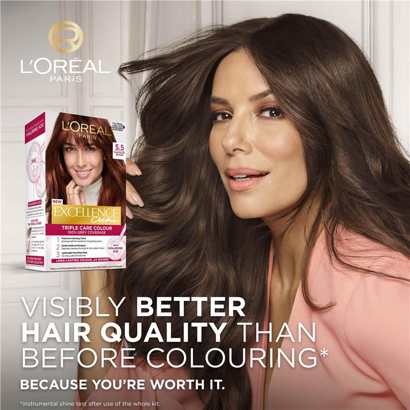 Load image into Gallery viewer, L'Oreal Excellence Creme 5.5 Mahogany Brown Hair Colour
