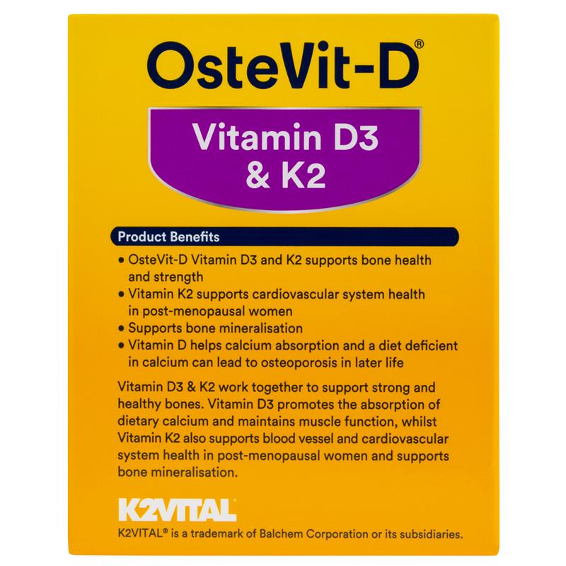 Load image into Gallery viewer, OsteVit-D Vitamin D3 + K2 60 Capsules
