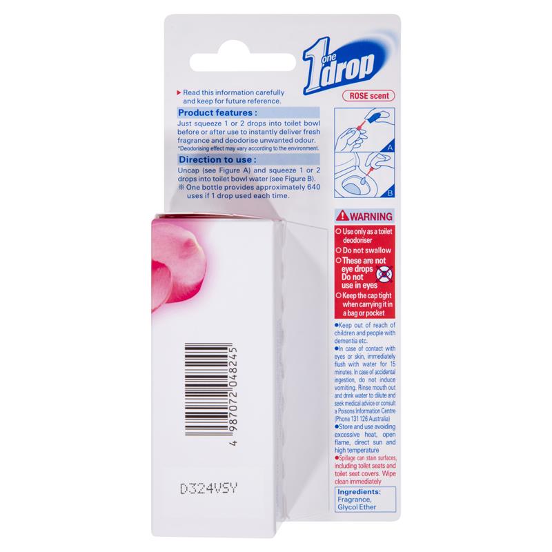 Load image into Gallery viewer, One Drop Toilet Deodoriser Rose
