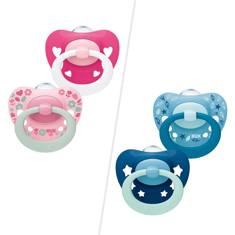 Load image into Gallery viewer, Nuk Signature Soother Silicone 6-18 Months 2 Pack
