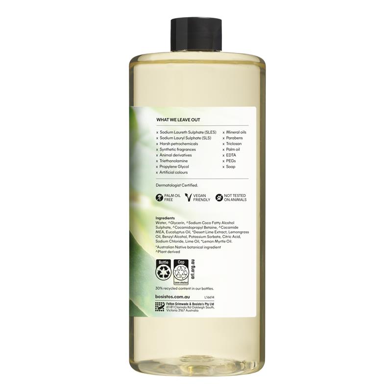 Load image into Gallery viewer, Bosistos Desert Lime &amp; Eucalyptus Hand Wash Refill 1L

