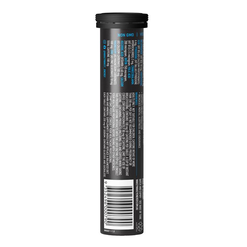 Load image into Gallery viewer, Wakey Wakey Caffeine PLUS Multivitamin Effervescent Orange Flavour 17 Tablets
