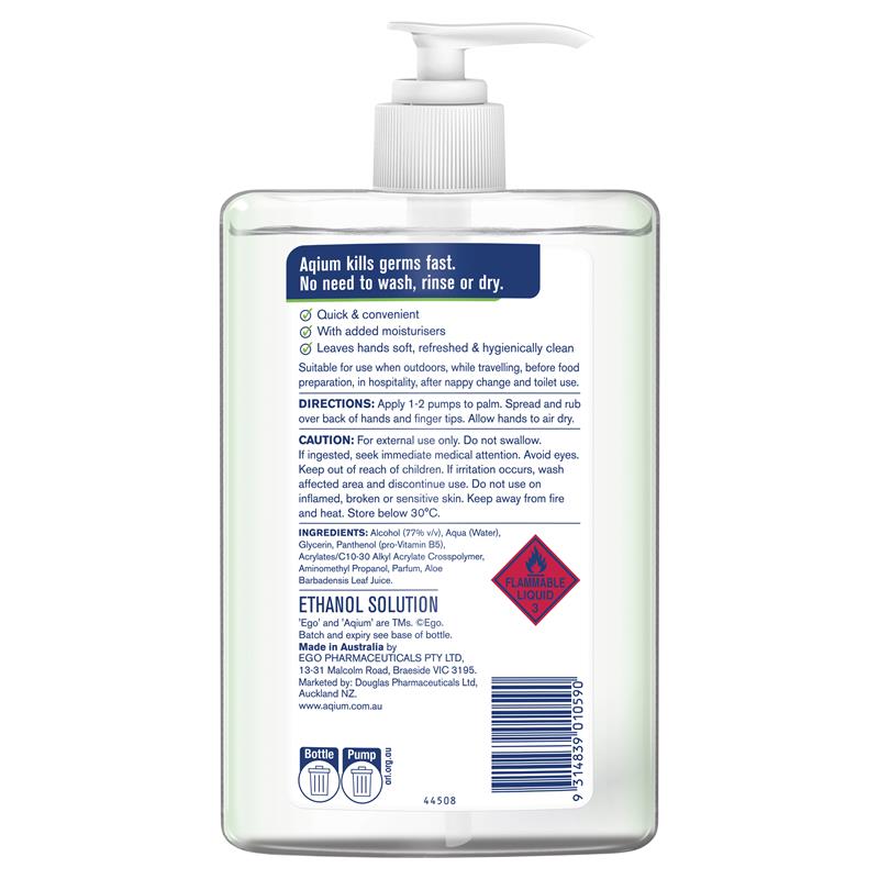 Load image into Gallery viewer, Aqium Antibacterial Hand Sanitiser (Aloe) 1L
