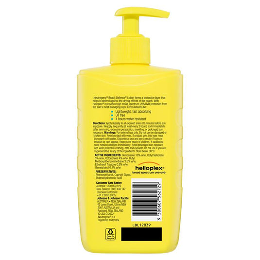 Neutrogena SPF 50 Beach Defence Lotion 400ml
