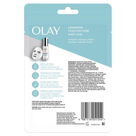 Olay Luminous Niacinamide Sheet Mask