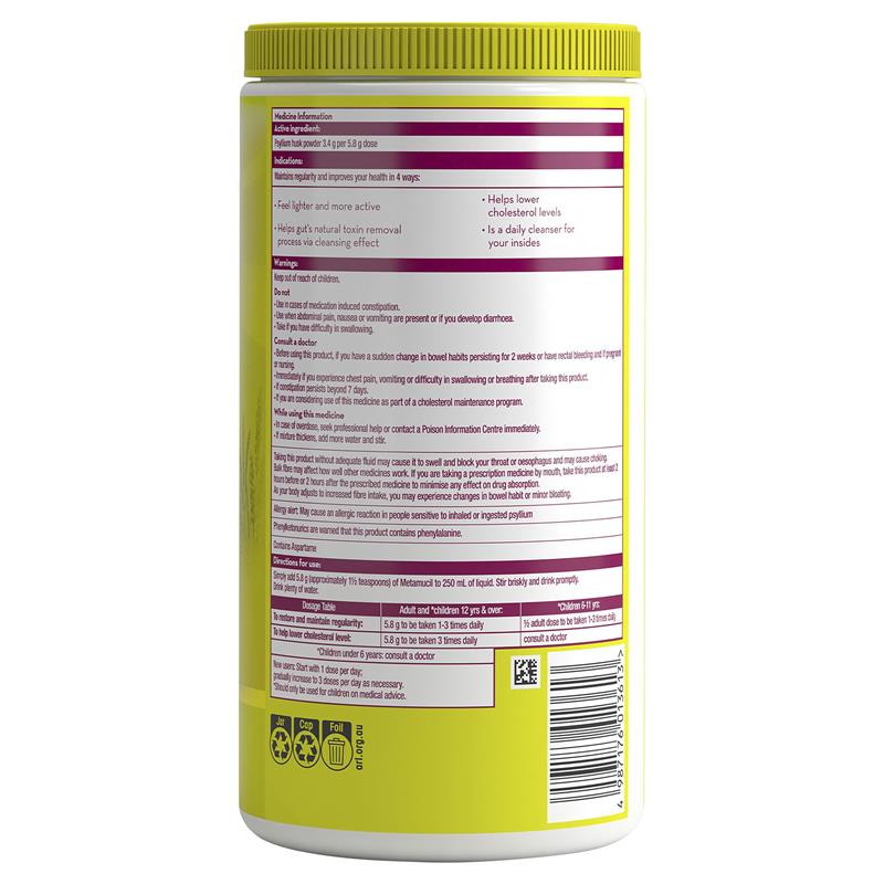 Load image into Gallery viewer, Metamucil Fibre Supplement Lemon Lime Smooth 114 Doses
