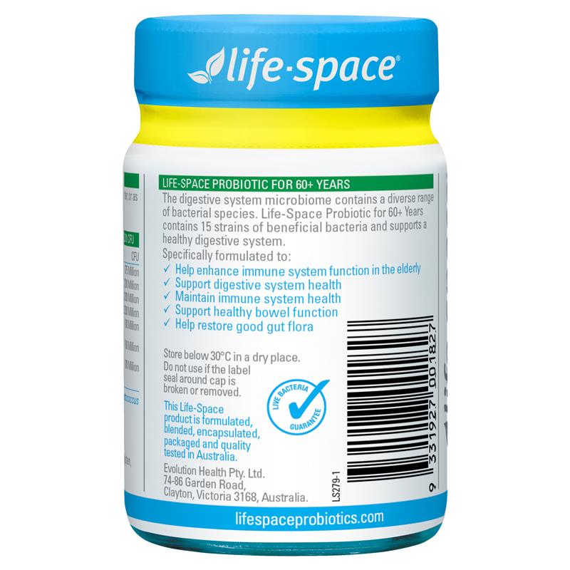 Load image into Gallery viewer, Life-Space Probiotic for 60+ Years 90 Capsules Exclusive Size

