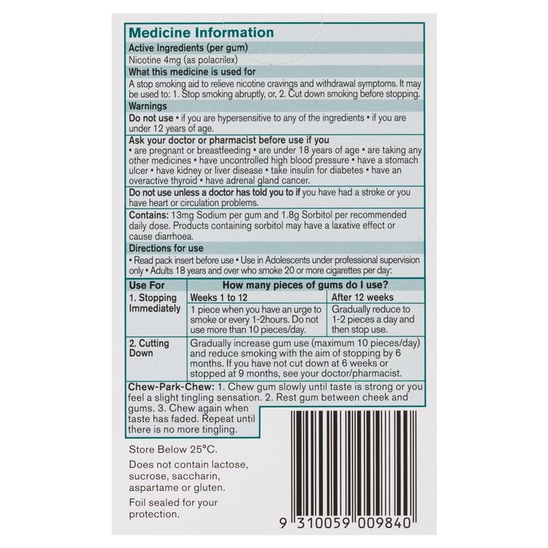 Load image into Gallery viewer, Nicorette Quit Smoking Extra Strength Nicotine Gum Classic 30 Pack
