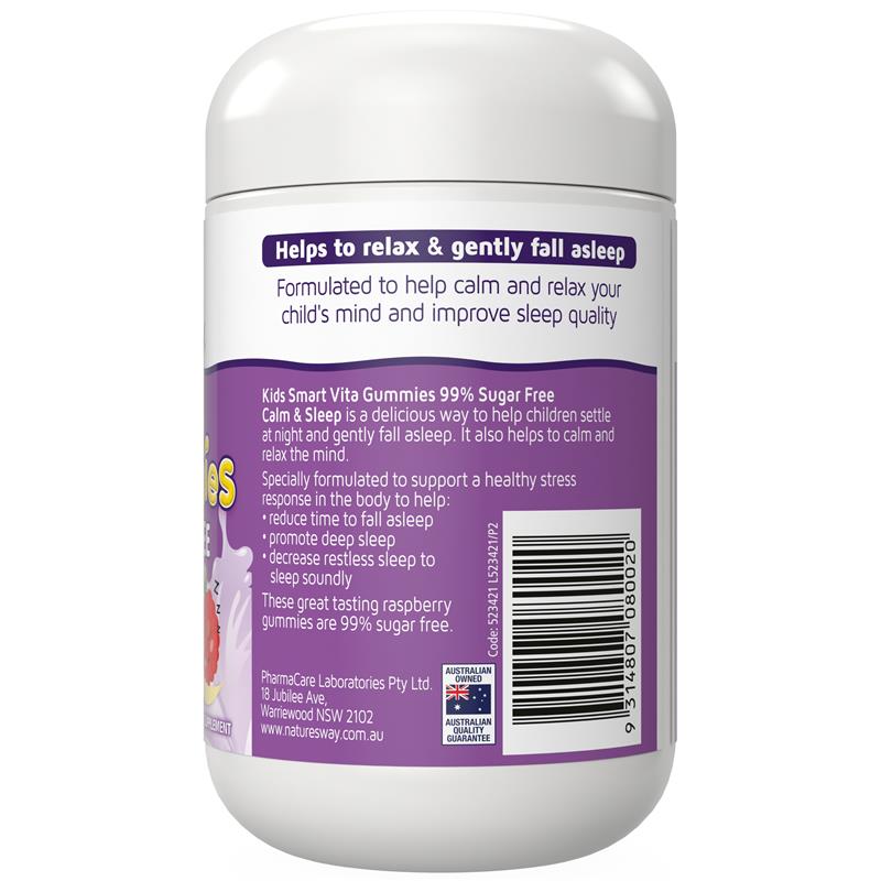 Load image into Gallery viewer, Nature's Way Kids Smart Vita Gummies Sugar Free Calm &amp; Sleep 50 Gummies
