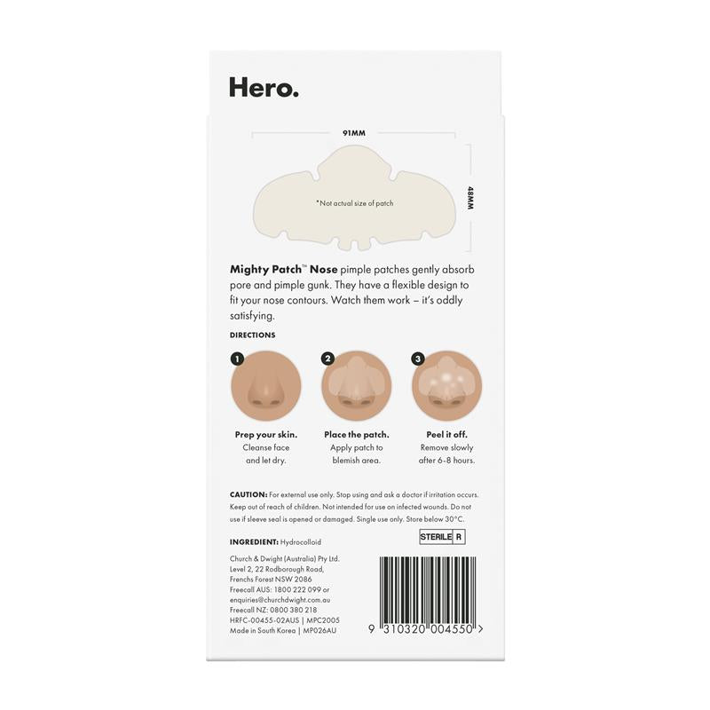 Load image into Gallery viewer, Hero Mighty Patch Nose Contoured Pimple Patches 8 pack
