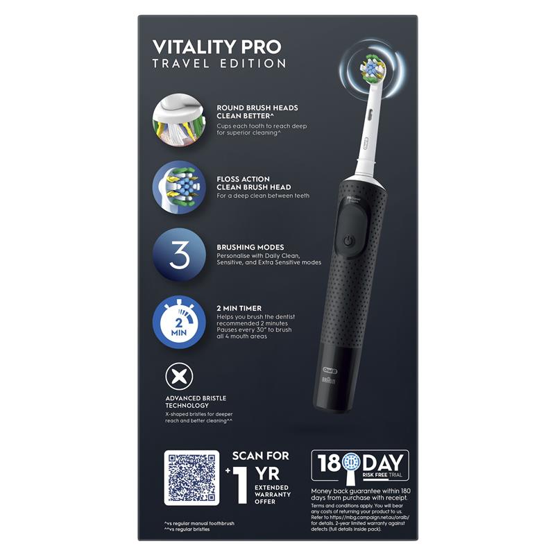 Load image into Gallery viewer, Oral-B Electric Toothbrush Vitality Pro Deep Clean with Travel Case - Black
