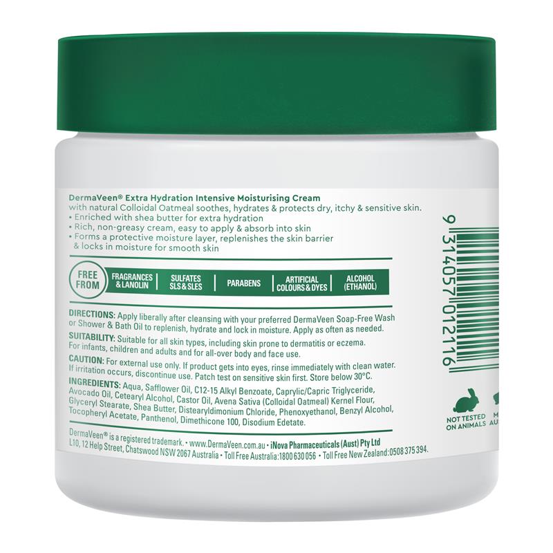 Load image into Gallery viewer, DermaVeen Intensive Extra Hydration Moisturising Cream 450g
