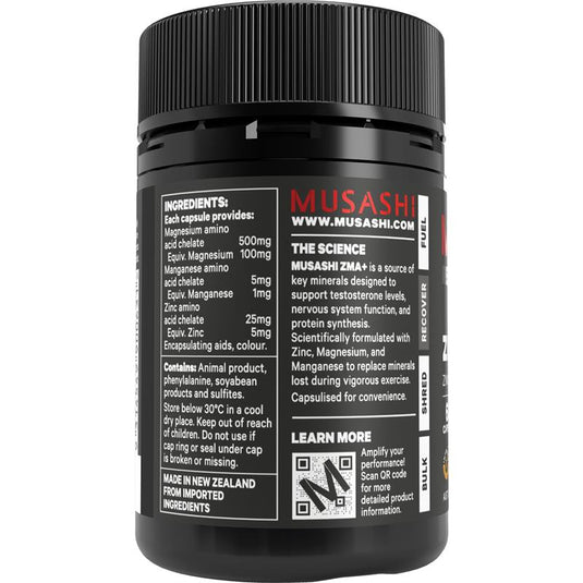 Musashi ZMA+ 60 Capsules