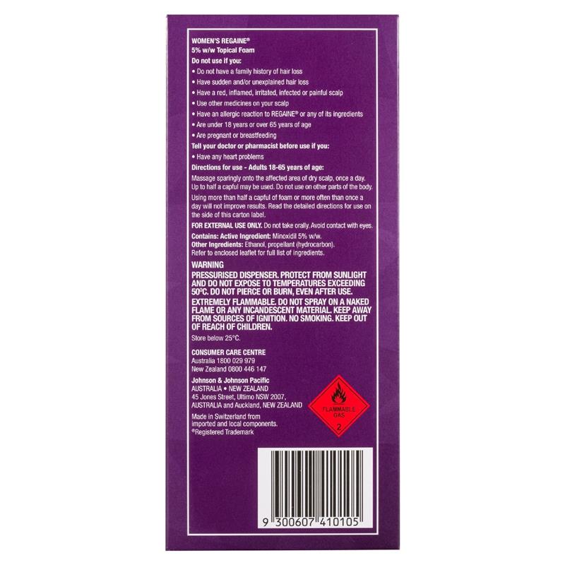 Load image into Gallery viewer, Regaine Womens 5% Minoxidil Foam Hair Loss Treatment 60g
