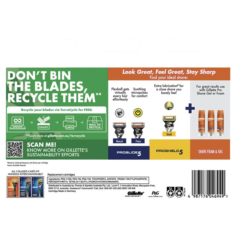Load image into Gallery viewer, Gillette Fusion Power Razor Blades 10 Pack
