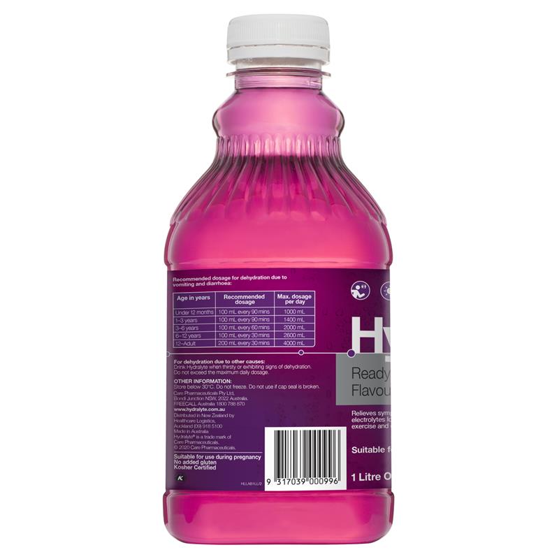 Load image into Gallery viewer, Hydralyte Liquid Apple Blackcurrant 1 Litre
