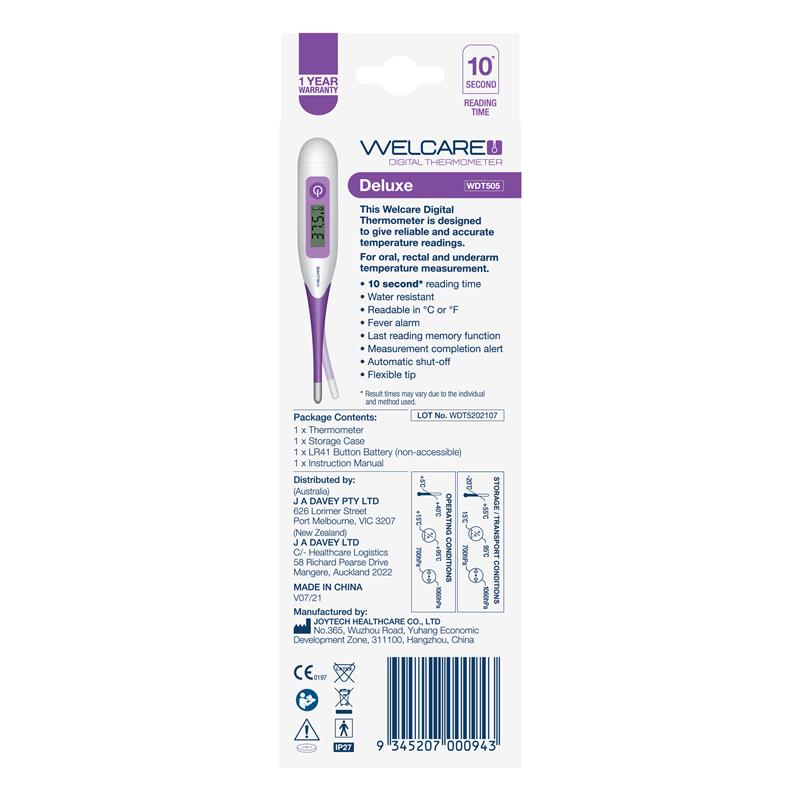 Load image into Gallery viewer, Welcare Digital Thermometer Deluxe

