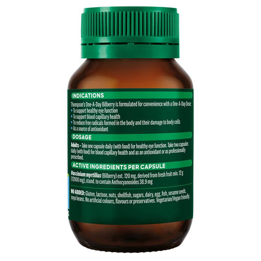 Thompson's One-A-Day Bilberry 12000mg 60 Capsules