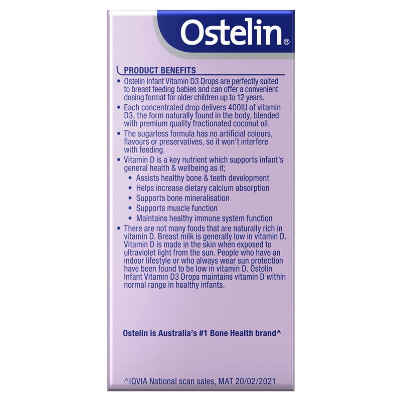 Load image into Gallery viewer, Ostelin Infant Vitamin D3 Drops 2.4ml
