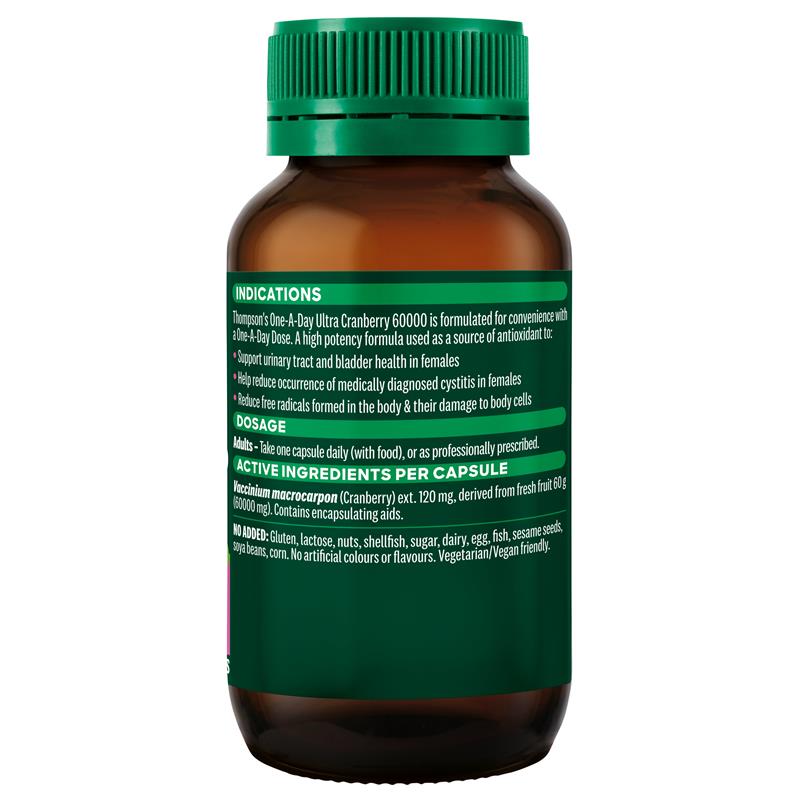 Load image into Gallery viewer, Thompson's One-A-Day Ultra Cranberry 60000 60 Capsules
