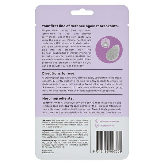 Skin Control Micro Dart Pimple Patches 9 Pack