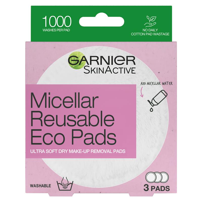 Load image into Gallery viewer, Garnier Micellar Reusable Eco Pads 3 Pack
