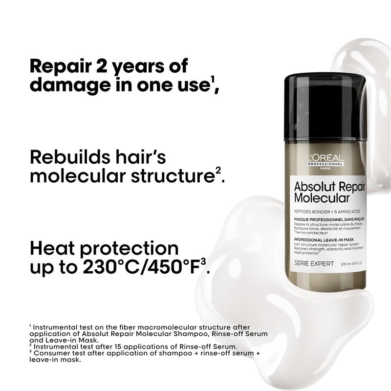 Load image into Gallery viewer, L'Oreal Professionnel Serie Expert Absolut Repair Molecular Leave In Mask 100ml
